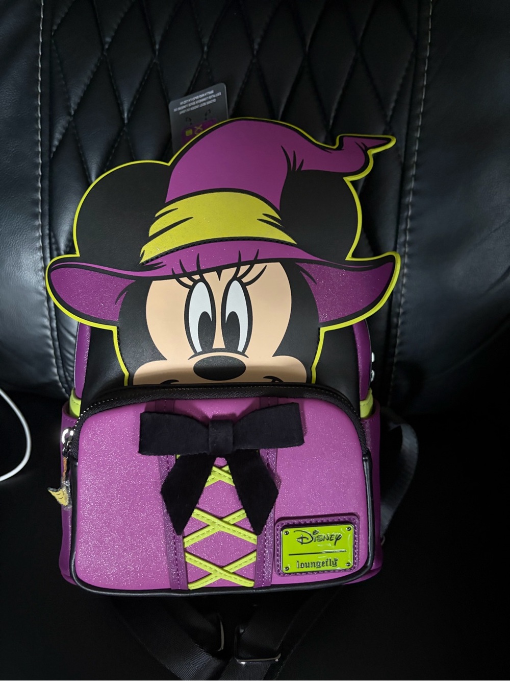 Loungefly Disney Wickedly Cute Witch Minnie Glow In The Dark Backpack